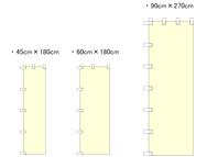 のぼりのサイズを決める